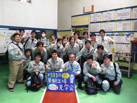 古芝会長と記念撮影（1年）