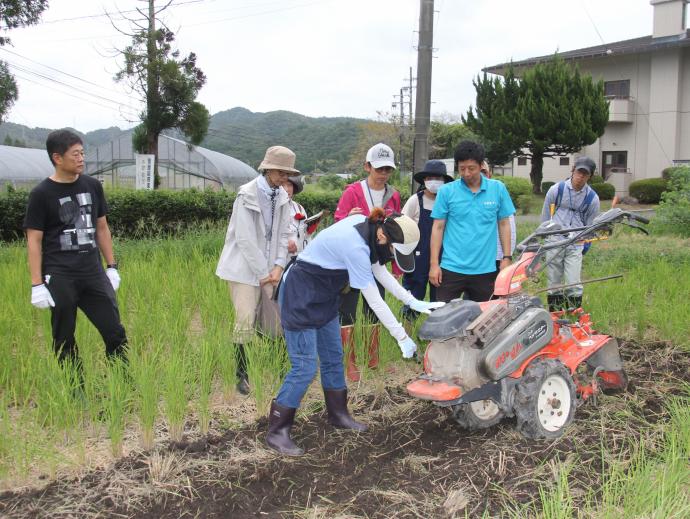 ステップイン講座の様子(機械作業の研修)