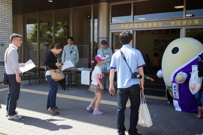 まゆまろがお出迎え