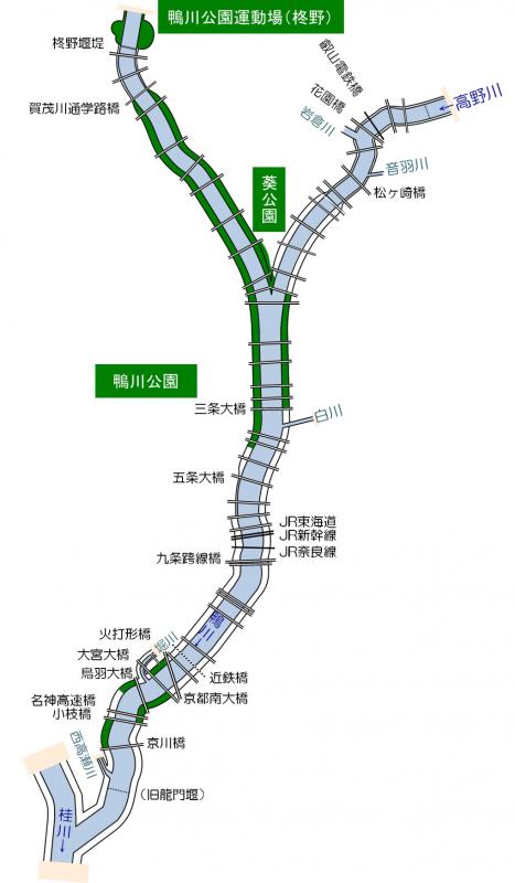 鴨川公園位置図