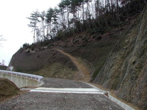 山へ登る道も