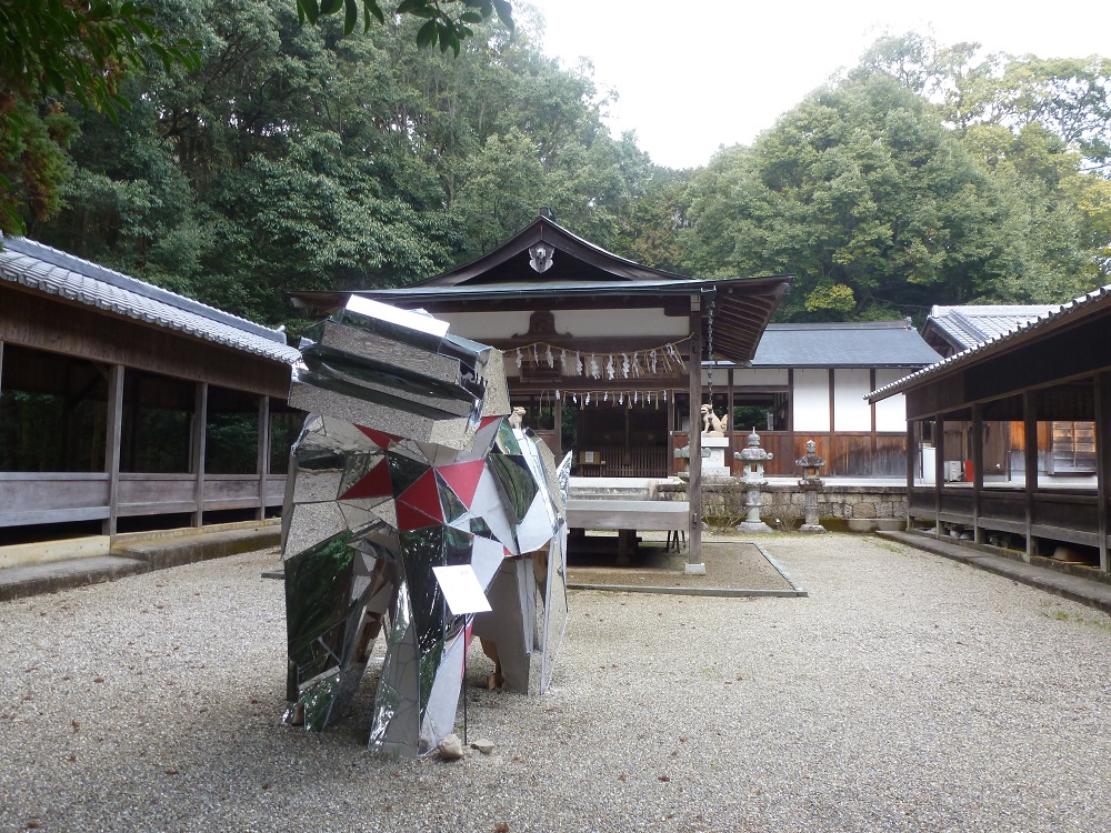 木津川アート 2020 プレイベント「ふたぎの杜」 木津川市 恭仁神社 ※)お茶の京都DMOより