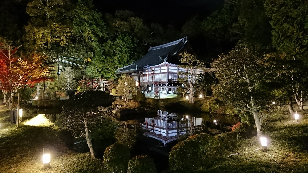 大御堂観音寺 ライトアップ 京田辺市 大御堂観音寺 ※)お茶の京都DMOより