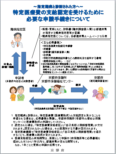 チラシ:特定医療費の支給認定を受けるために必要な申請手続きについて