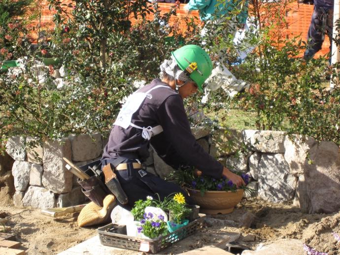 2015造園競技の様子