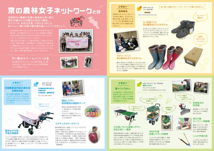 京の農林女子ネットワーク ものづくり企業 便利機能グッズ開発商品カタログ を発行 京都府ホームページ