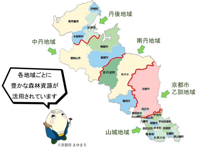 京都府の各地域