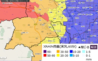 XRAINの画面