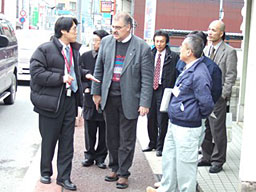 亀岡駅前停車場線視察