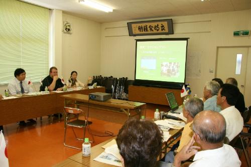 篠自治会における概要説明の状況