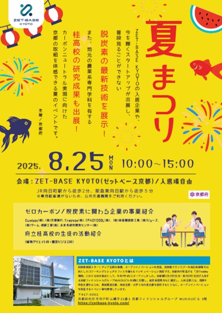 ZET-BASE KYOTO夏まつりチラシ