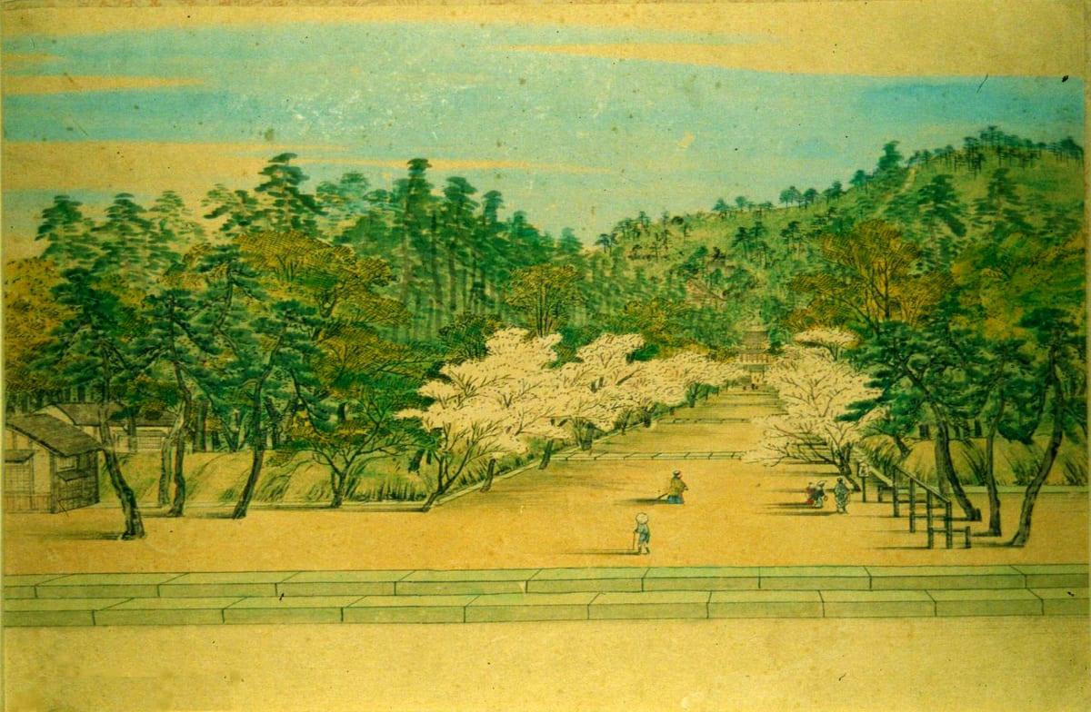 応挙の眼鏡絵「知恩院」