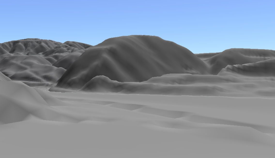 カシミール3Dによる槇尾山とその周辺の現況地形（視点は図17のＢ）