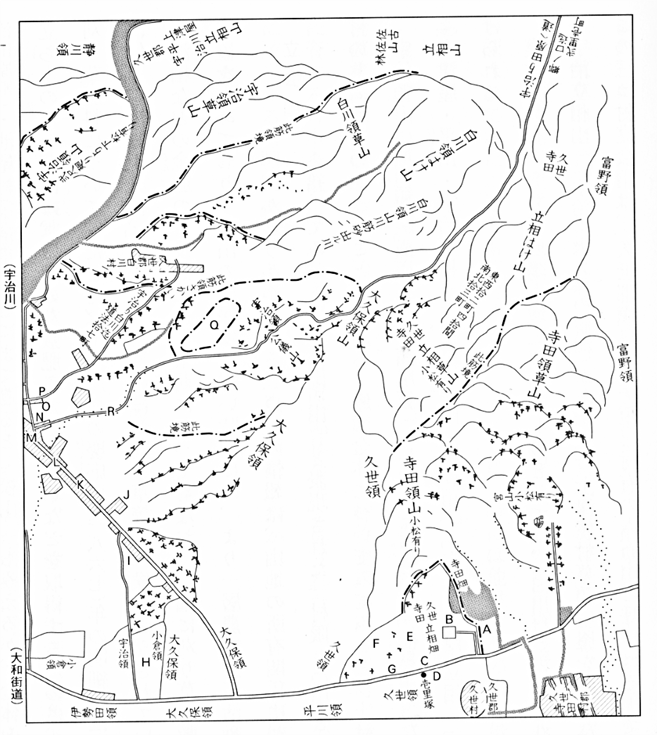 図1-3　上林代官支配村々絵図