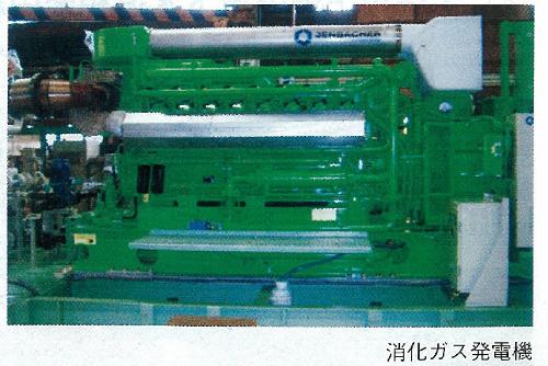 洛南浄化センター消化ガス発電機
