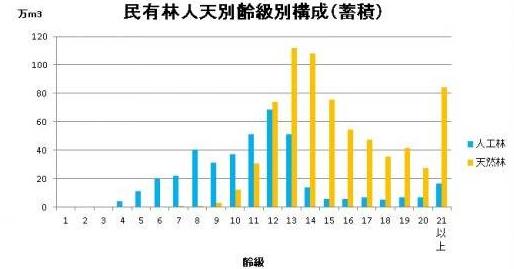 民有林（蓄積）