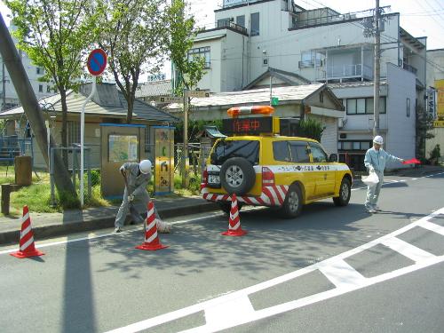 ポットホールの修繕状況