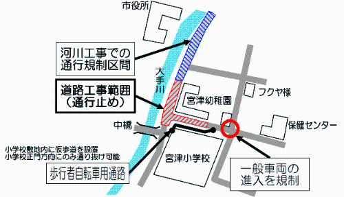中橋交通規制図