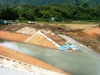 今福川合流地点