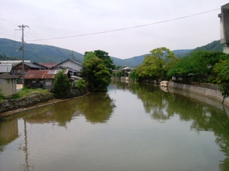 改修前の大手橋上流