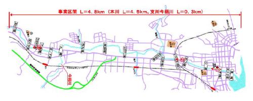 大手川位置図