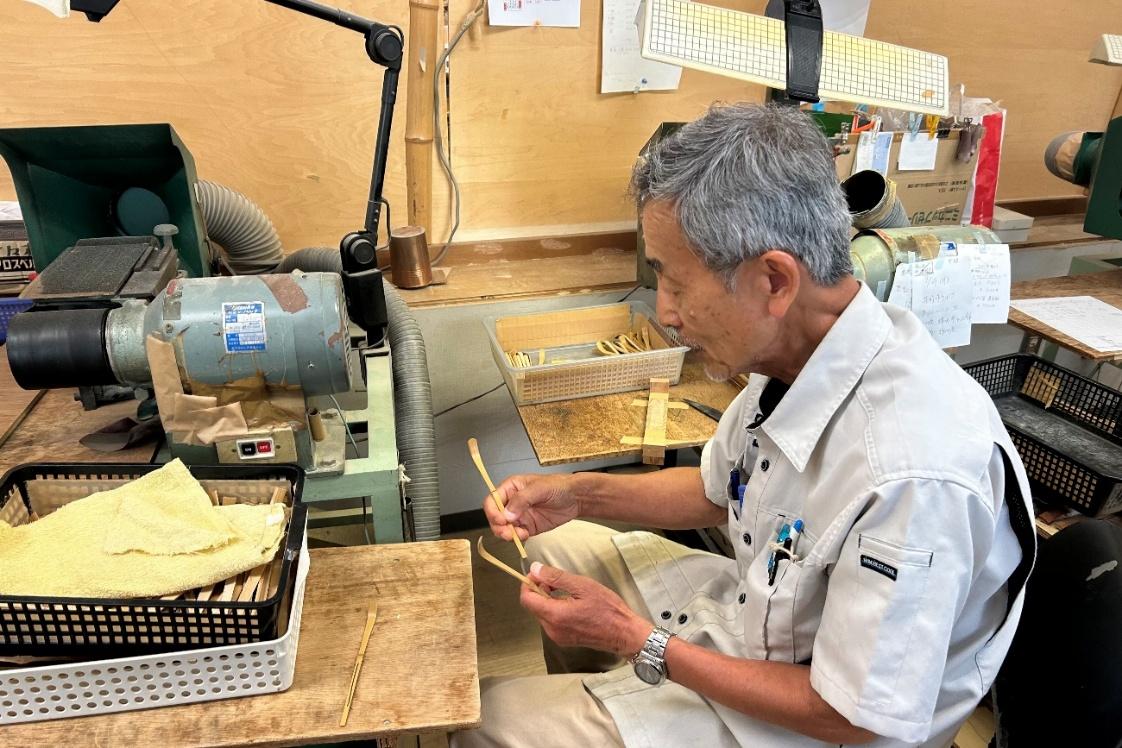 茶杓職人　堺元博さん