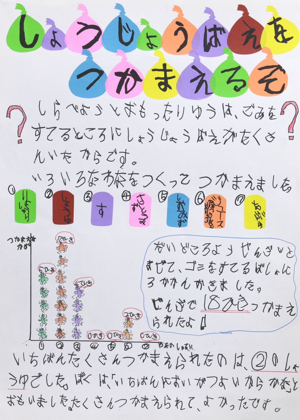 しょうじょうばえをつかまえるぞ