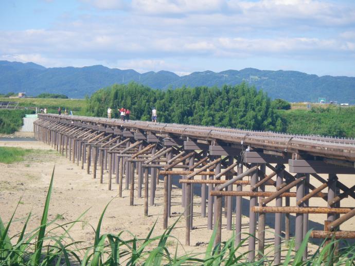 流れ橋の景観