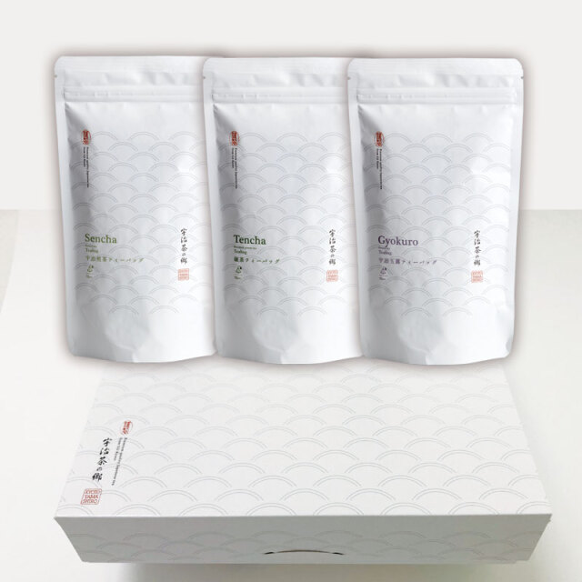 宇治玉露・宇治煎茶・碾茶ティーバッグ詰め合わせセット