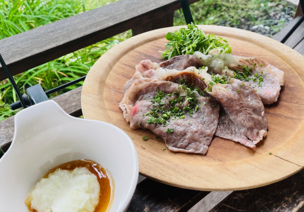 鹿児島黒牛サーロイン焼きしゃぶ