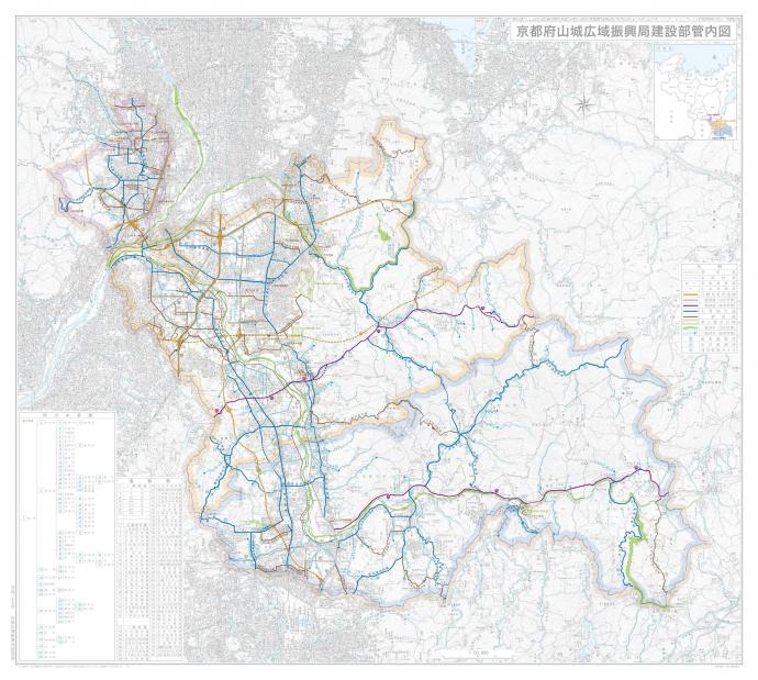 画像：山城広域振興局管内図